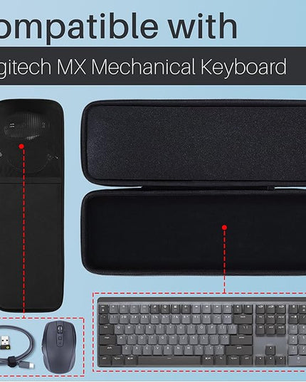 Hard Case Compatible with Logitech MX Mechanical Lighting Performance Keyboard