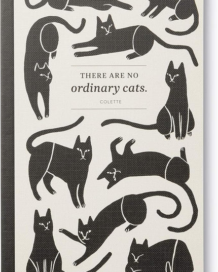 Compendium Softcover Journal - There are no ordinary cats. – A Write Now Journal with 128 Lined Pages, 5″W x 8″H