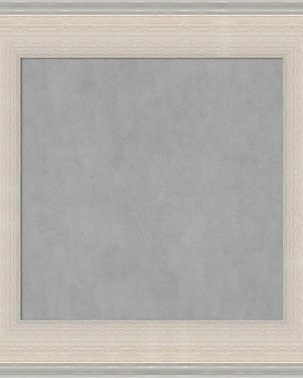 Amanti Art White Framed Magnetic Board 16x16 X-Small Vision Board for use with Magnets, 100% Metal Sheet to Display Items as Office Decor or for Home Organization in mudroom, Kitchen or Kids Room