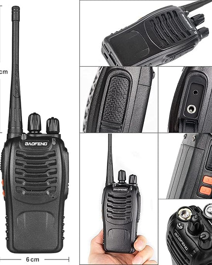 Baofeng Walkie Talkies Two-Way Radios bf-888s for Adults Long Range Rechargeable Communicator Handheld Professional UHF Interphone 10 Pack Walky Talky Set with Earpiece,Li-ion Battery and Charger