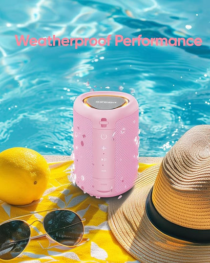 Portable Bluetooth Speaker Valentines Gifts For Him: Powerful Crystal Clear Sound/Romantic Light/IPX5 Waterproof/All Day Playtime/BT 5.3/TWS Paring,Small Wireless Speaker for Outdoor|Travel|Date Night