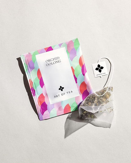 Art of Tea | Orchid Oolong Tea Bags | 50 Eco Friendly Pyramid Tea Bag Sachets