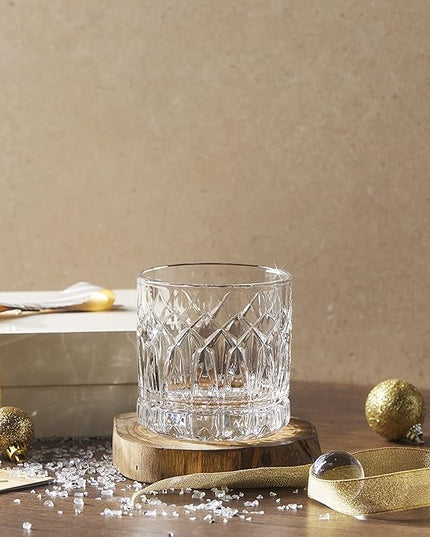 LEMONSODA Premium Double Rock Old Fashioned Whiskey Glass Tumbler - Set of 6-12oz - Perfect for Scotch, Whiskey, Cocktail, Bourbon and Cognac - For Gifts, Parties - (Arch)