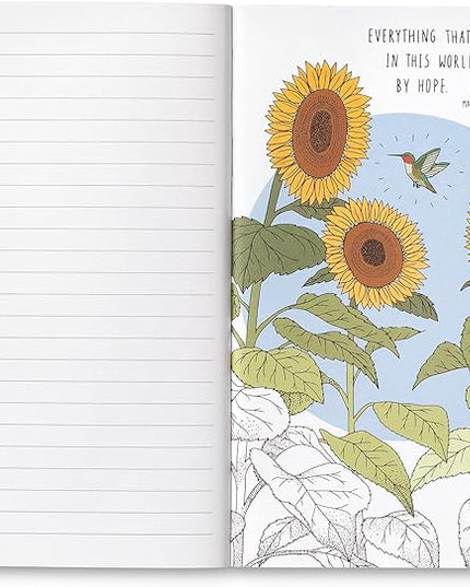 Compendium Softcover Journal - There is always hope… – A Write Now Journal with 128 Lined Pages, 5”W x 8”H
