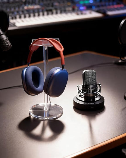 Acrylic Desktop Headphone Holder, Countertop Accessories Stand,Universal for All Music Gaming Headsets 1 Pack(DP015)