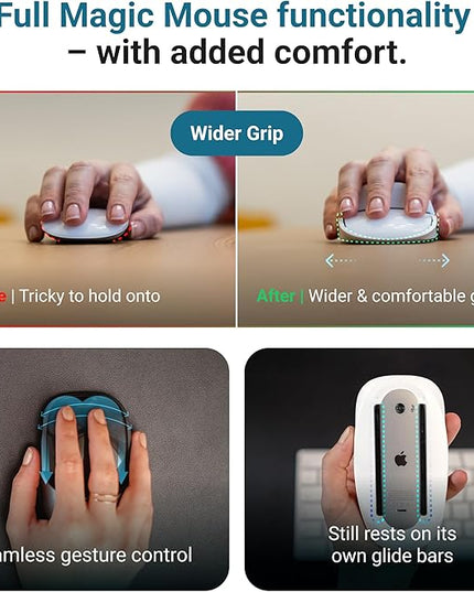 Magic Mouse Case for Better Hand Position | Better Magic Mouse Grip for More Control | Ergonomic Support | iMac Accessory | Works with Any Version