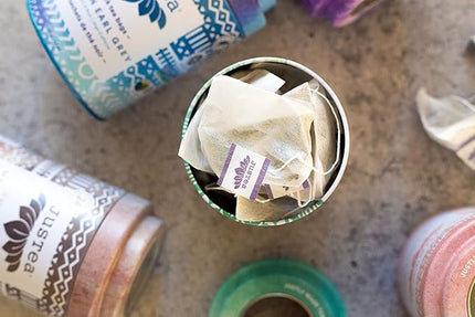 JusTea Chamomile Dream | Pyramid Compostable Tea Bags | Herbal Tea | 12+ Cups | Caffeine Free | Award-Winning | Fair Trade | Non-GMO