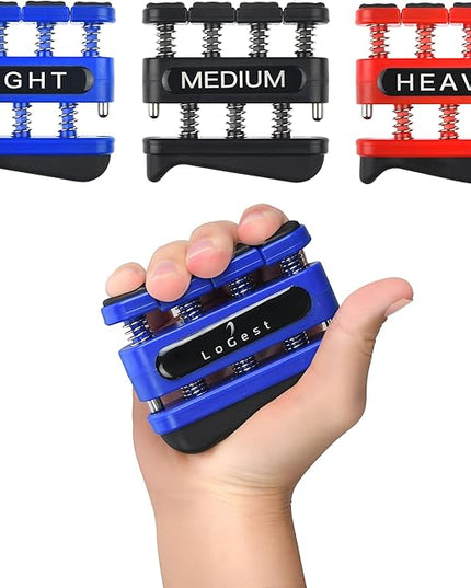 Finger Strengthener - Finger Exerciser for Forearm and Hand Strengthener - Hand Grip Workout Equipment for Musician, Rock Climbing and Therapy