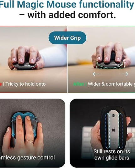 Magic Mouse Case for Better Hand Position | Better Magic Mouse Grip for More Control | Ergonomic Support | iMac Accessory | Works with Any Version