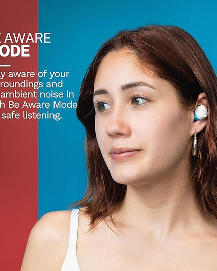 JLab Go Pop+ True Wireless Bluetooth Earbuds & Charging Case - Confetti, App Support, Dual Connect, IPX4 Sweat Resistance, Bluetooth 5 Connection, 3 EQ Sound Settings Signature, Balanced, Bass Boost