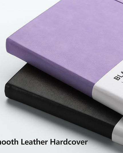 RETTACY Blank Journal Notebook, 192 Pages, A5 Medium Size (5.7'' x 8.3''), Leather Hardcover, 100 GSM Thick Paper, for Sketching, Drawing, Painting (Purple)