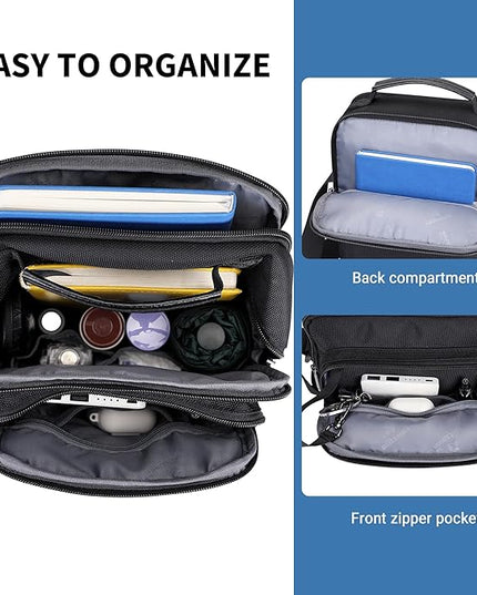 WITZMAN Crossbody Bags for Men Travel Shoulder Bag Lightweight Man Purse Small Casual Messenger Bag for Work Traveling