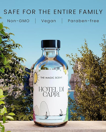 The Magic Scent Hotel Di Capri Hotel Scent Diffuser Oil - Cold-Air & Ultrasonic Fragrance Oil for Diffuser Inspired by Capri, Italy - Essential Oils for Diffusers Aromatherapy (500 ml)