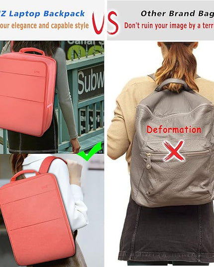 ZINZ Slim & Expandable Laptop Backpack 15 15.6 16 Inch Sleeve, Spill-Resistant Notebooks Bag Case for Most 14-16 Inch MacBooks Surface-Books Dell HP Asus Computers,P01K01
