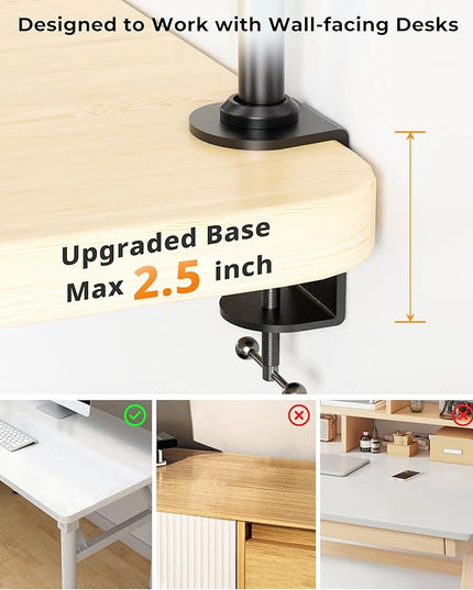 UBeesize Overhead Camera Mount with 360° Adjustable Arm & Phone Holder for TikTok Live Streaming Photography Studio Content Creation, Desk Mount for DSLR Cameras/Webcam/iPhone/Ring Light/Microphone