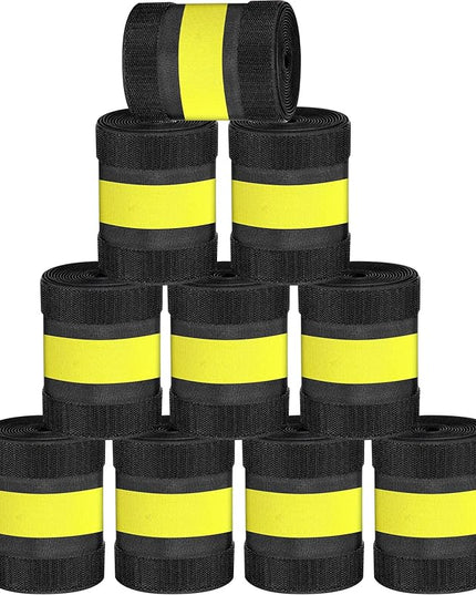 WILLBOND Carpet Cord Cover Cable Protector Floor Cover Cable Protector Management Only for Commercial Office Carpet(98.43 ft,Yellow and Black)