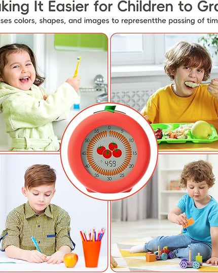 Visual Timer for Kids, 299-Minute Cute Kids Pomodoro Countdown Timer, Visual Timer for Classroom, Kitchen, Office Desk and Meetings
