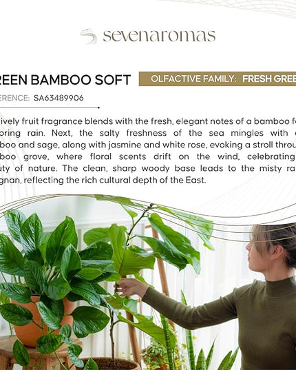 SevenAromas Hotel Scent Diffuser Oil, Luxury Hotel-Inspired Essential Oil for Aromatherapy & HVAC Diffusers – Premium Dropper Bottle - 145 ml 5 FL oz (Green Bamboo Soft)