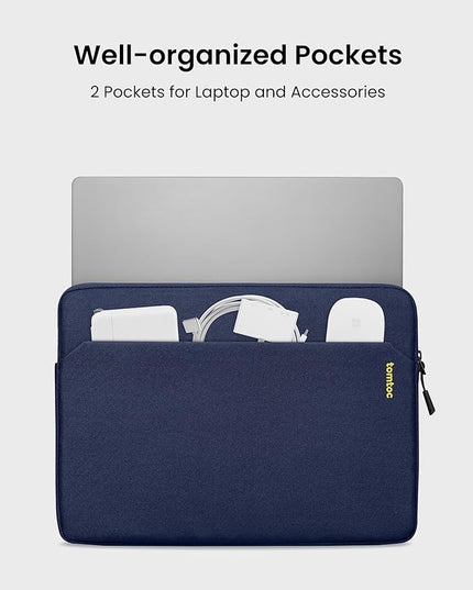 tomtoc Slim Laptop Sleeve for 13.5-14.3 Lenovo, HP, ASUS, Dell, Acer Laptop Notebook, Vivobook/Zenbook 14, Water-Resistant Protective Case for 13.8 Inch Surface