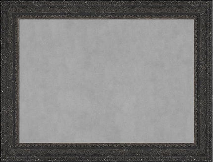 Amanti Art Black Framed Magnetic Board 25x33 Medium Vision Board for use with Magnets, 100% Metal Sheet to Display Items as Office Decor or for Home Organization in mudroom, Kitchen or Kids Room