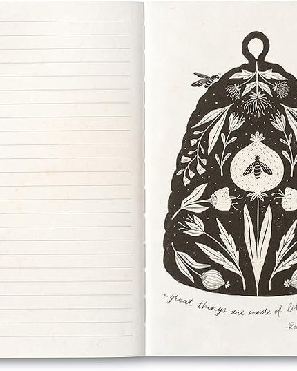 Compendium Softcover Journal - The heart that gives, gathers. – A Write Now Journal with 128 Lined Pages, 5″W x 8″H