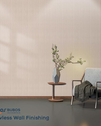 BUBOS 10 Pack Large Acoustic Panels, 48"X 12"X 0.4" Sound Proof Panels for Walls,Decorative Self-Adhesive Acoustical Wall Panels,3D Slat Sound Panels for Home Office Studio (Camel 01)