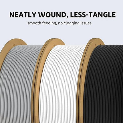 ELEGOO PLA Plus Filament 1.75mm Brown & Beige 2KG, PLA+ Tougher and Stronger 3D Printer Filament Dimensional Accuracy +/- 0.02mm, 2 Pack 1kg Spool(2.2lbs) Fits for Most FDM 3D Printers