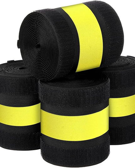 WILLBOND Carpet Cord Cover Cable Protector Floor Cover Cable Protector Management Only for Commercial Office Carpet(39.37 ft,Black and Yellow)