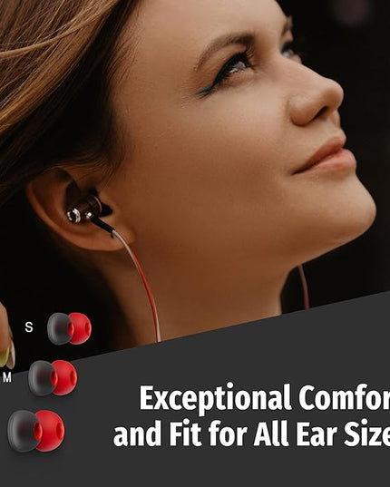 Symphonized Wired Earbuds with Microphone – 90% Noise Cancelling Ear buds with Mic, in Ear Headphones Wire for Computer & Phone, Earphones 3.5 mm Jack