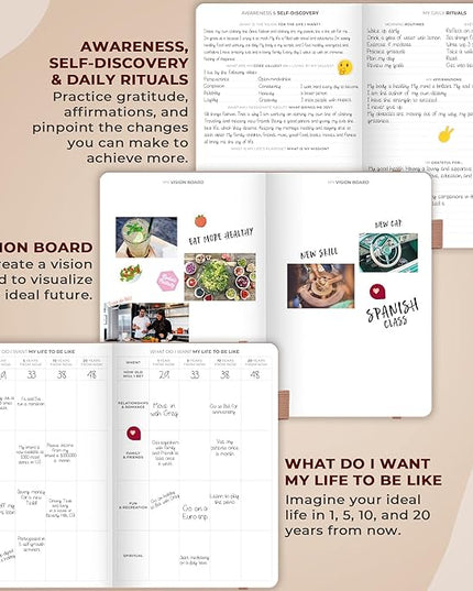 Clever Fox Planner Schedule – Undated Weekly & Monthly Life Planner with Time Slots, Appointment Book & Daily Organizer, A5 (Rose Gold)