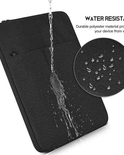 15.6 16 inch Laptop Sleeve Case for HP Omnibook 16, HP Envy, Pavilion 15, ASUS VivoBook 15 16 16X, Acer Aspire 15.6,Lenovo Ideapad 3 15, Dell Inspiron 16 Comptuer Bag -Black