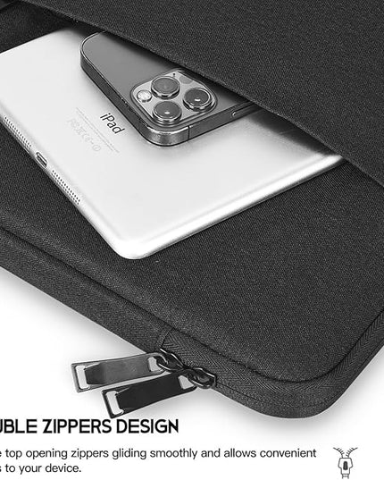 15.6 16 inch Laptop Sleeve Case for HP Omnibook 16, HP Envy, Pavilion 15, ASUS VivoBook 15 16 16X, Acer Aspire 15.6,Lenovo Ideapad 3 15, Dell Inspiron 16 Comptuer Bag -Black
