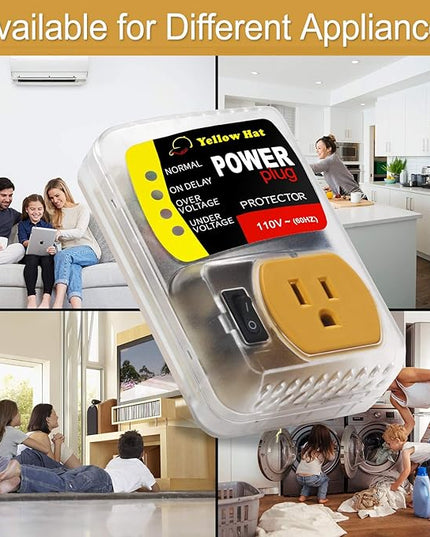 Voltage Protector, Surge Protector for Home Appliance, Voltage Brownout Outlet 110V 15A 2200 Watts