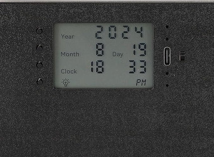Flip Desk Clock, Intelligent Perpetual Calendar Unique Flip Design Flip Clock 2600Mah Built in Batteries Digital Flip Down Clock for Home Room Office (Silver)