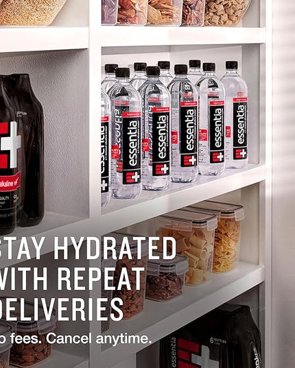 Essentia Water LLC, Ionized Alkaline Bottled Water; 99.9% Pure, Infused with Electrolytes, 9.5 pH or Higher with a Clean, Smooth Taste, 23.67 Fl Oz (Pack of 24)