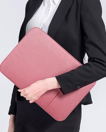 14 Inch Laptop Sleeve Case Women Girls for DELL XPS 15, Latitude 5420 7420, Inspiron 14, Lenovo Flex 5, HP 14 Laptop, Razer Blade 15, Laptop Cover 14 inch Water Resistant Computer Bag -Pink
