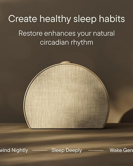 Hatch Restore 3 Sunrise Alarm Clock, Sound Machine, Smart Light (Greige) - White Noise, Screen-Free Sleep Routine