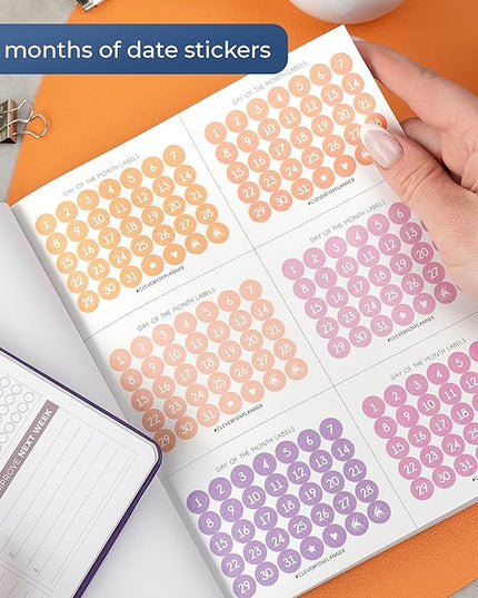 Planner Stickers by Clever Fox - 1,500+ Productivity, Budget, Fitness, Mom, Student, Classic, Number, Holiday Stickers for Your Monthly, Weekly & Daily Planner, Calendar or Journal (Classic Pack)