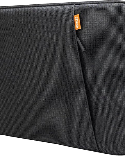 JETech Laptop Sleeve for 15-Inch Notebook, Compatible with MacBook Air 15-Inch M4/M3/M2, MacBook Pro 16-Inch M4/M3/M2/M1, Waterproof Shockproof Case with Accessory Pocket Bag (Black)