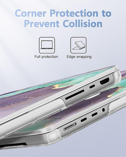 May Chen Case for MacBook Pro 14 inch, Models A2442 A2779 A2918 A2992 A3401 A3185 A3112 A3434, M1 M2 M3 M4 M5 Chip (2021-2025 Release), Plastic Hard Shell Case with Keyboard Cover, Artistic Painting