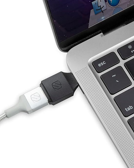 Scosche CAA2PK-SP Strikeline USB Type-A to USB Type-C Adapter 2-Pack – Black