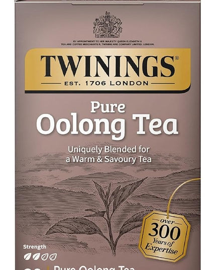 Twinings Pure Oolong Tea Individually Wrapped Bags, 20 Count (Pack of 1), Warm, Nutty Flavor & Golden Colour, Caffeinated, Enjoy Hot or Iced, 20 Teabags