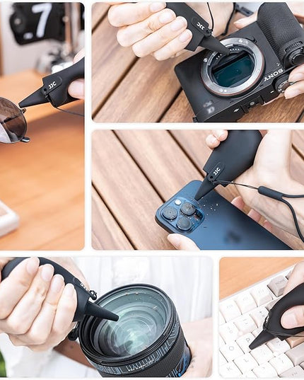 JJC Pocket-Sized Silicone Camera Dust Blower Lens Air Blower, Small Camera Lens Cleaner Air Blower for Sensor LCD Keyboards Filters Printing, Compact Portable Dust Blower for Outdoor Travel Cleaning
