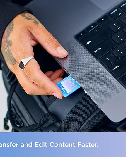 SanDisk 128GB Creator SD UHS-II Card, Read speeds up to 280MB/s, for DSLR and Mirrorless Cameras, 4K UHD, 6K Video, V60, 1 Month of Adobe Creative Cloud Included - SDSDXEP-128G-GNCIS