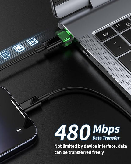 USB C to USB A Adapter 20 Packs, Type C Female to USB Male Converter Power Charger or OTG Function Adapter, Compatible for MagSafe Apple Watch Series/SE/Ultra 2 iPhone 15/16 Plus Pro Max AirPods Pro
