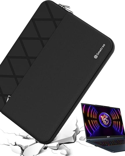 Smatree 16 inch Laptop Sleeve for MSI Stealth 16/16 AI, Crosshair 16, CreatorPro M16 HX/16 AI Studio, Creator M16 HX, Protective Laptop Case with Accessory Pocket, YKK Zipper, Shockproof Design (E601)
