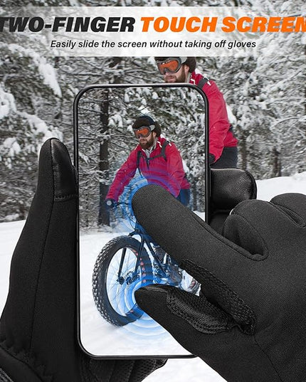 Dr.Warm Heated Gloves for Men Women,Rechargeable Battery Heated Work Gloves with Touchscreen Anti-Slip,Thin Thermal Hand Warmer for Outdoor Riding Cycling Running