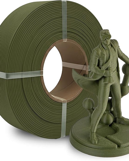 Polymaker Panchroma Refill Spool Matte Army Dark Green PLA 3D Printing Filament Refill, Compatible with All Reusable Spools and All Major FDM 3D Printers, Tangle-Free, Vibrant Colors, 1.75mm 1kg