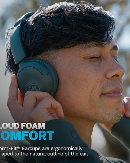 JLab Go Lux ANC Wireless Headphones, Sage, Hybrid Active Noise Cancelling, Premium On-Ear Bluetooth Headset, Customizable Sound, Be Aware Mode, Cloud Foam Comfort, Multipoint Connection