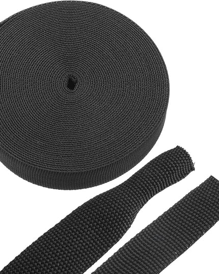 MECCANIXITY Braided Cable Sleeves Heat Shrinkable Fabric Sleeving, 5/8" 33ft Black 2:1 Ratio Heat Shrinkable Cord Protector for Harness Cable, Network Cable Protection, Cable Management